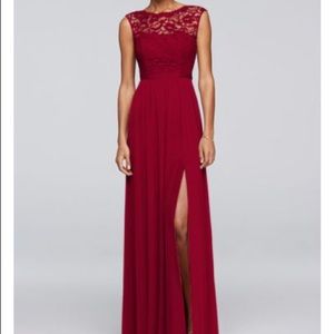 David’s bridal bridesmaid dress